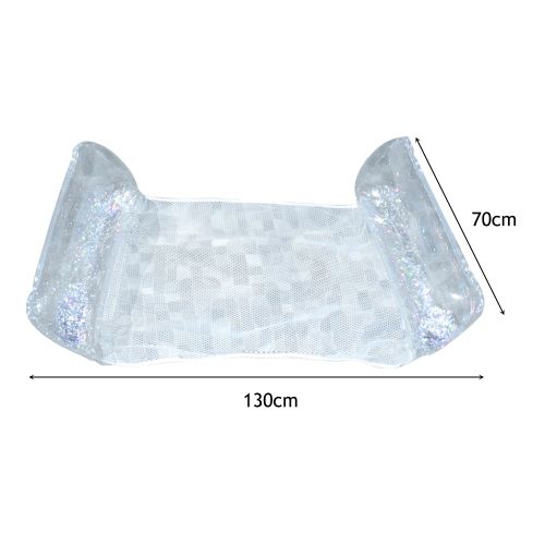 Hamac Gonflable Flottant En Pvc,Lit-Balançoire,Portable,Pour Piscine,Fête,Plage,Sports,Loisirs - Type Transparent