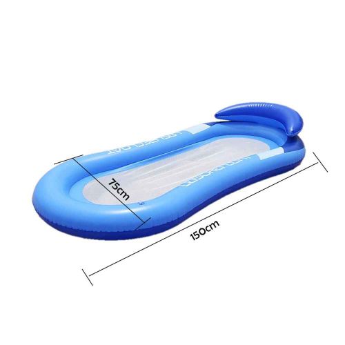 Hamac Gonflable À Mailles Pour Enfants Et Adultes,Lit-Balançoire Flottant,Matelas Pneumatique Pour Piscine Et Plage - Type Blue #B