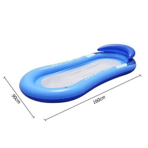 Hamac Gonflable Pour Enfants Et Adultes,Lit-Balançoire Flottant,Matelas Pneumatique,Chaise Longue,Piscine Extérieure,Sport De Plage - Type A Blue