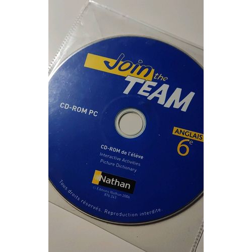 Join The Team Anglais 6e Cd Seul
