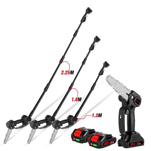 Scie a chaine electrique sans fil 6 pouces - Haute performance avec 2 batteries