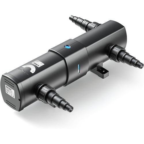 Stérilisateur Clarificateur de bassins ou d’étang Max. de 6000 l/h avec Lampe Rayons UV-C 36 W pour Poissons et Plantes Aquatiques Cours d’Eau en hélice