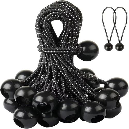 30Pcs Tendeur Bache - 10cm Tendeur Elastique, Sandow Elastique pour Bâche, Camping, Tente, Rideaux Harnais D’Extension
