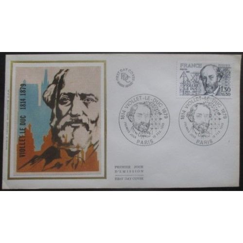 France Fdc Viollet Le Duc 16-02-80 Paris