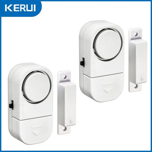KERUI 90db-Capteur d'ouverture de porte/fenêtre magnétique,sans fil,alarme de sécurité - Type 2pcs
