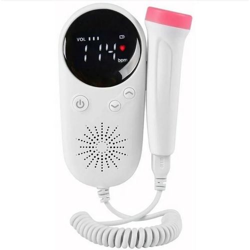 Ménage Doppler F?tal Bébé Moniteur Cardiaque Prénatal Affichage Lcd F?tus-Compteur Vocal Femme Enceinte Produit De Soin Quotidien