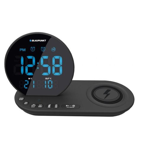 Blaupunkt Cr85bk Réveille-matin Réveil Numérique Noir
