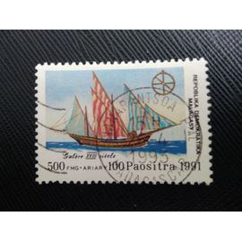 Timbre Madagascar Y T 1020 Galère Du Xviiie Siècle 1991 (050409 )
