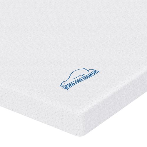 Surmatelas 140x190cm, Épaisseur 5 cm, matelas Mémoire de Forme, avec housse lavable, 7 zones pour soulager les douleurs dorsales