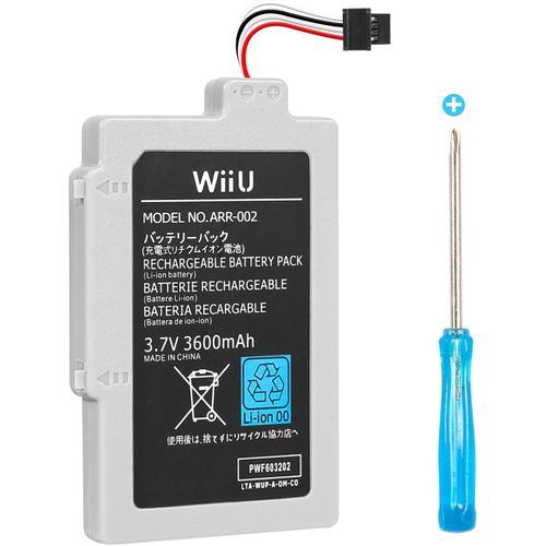 Gothicana By Empbatterie De Rechange Pour Manette De Jeu Wii U 3600 Mah Haute Capacité Pour Nintendo Wii U Gamepad Wup-010/ Wup-012 Avec Outils