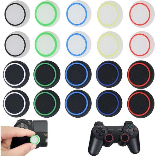 Gothicana By Emp20 Pièces Joysticks De Remplacement En Silicone Poignées Pouce Silicone Remplacement Joystick Silicone Pouce,Pour Manette Xbox One Series X/S, Ps4, Ps5