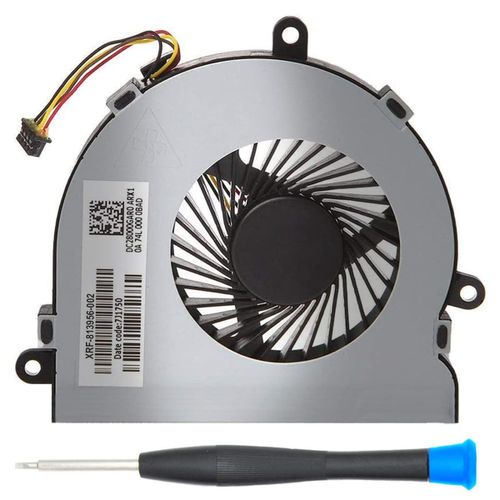 Lbgwp60 Ventilateur De Refroidissement Du Processeur De L'Ordinateur Portable 4 Broches 4 Fils De Remplacement Pour Hp 250 G4 255 G4 Notebook 15-Ac Series Dc28000Gar0 Xrf-813956-002 Incl (+) Tournevi