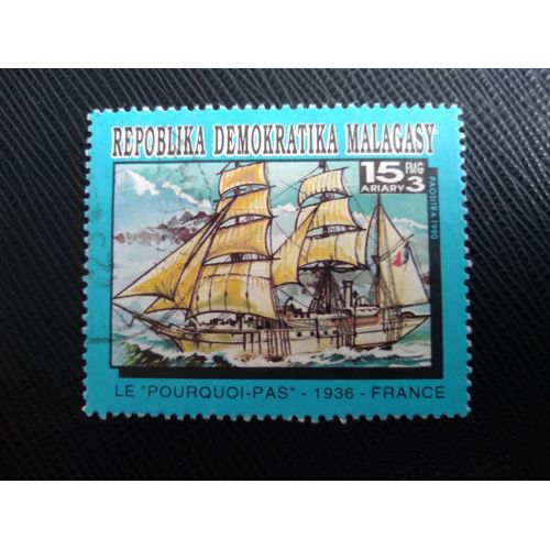 Timbre Madagascar Y T 1166 Pourquoi-Pas, France, 1936 1993 (050409 )