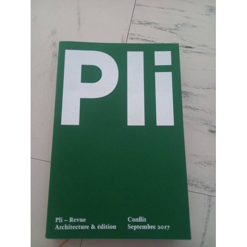 Revue Architecture Et Édition Conflit Septembre 2017