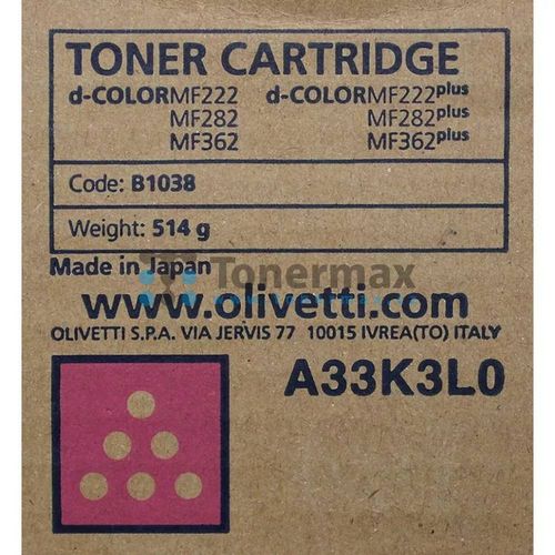 Olivetti B1038 A33K3L0 Toner Original