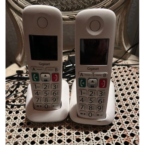 2 téléphones sans fils avec base Gigaset E290H