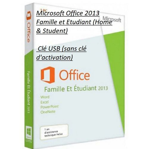 Microsoft Office 2013 Famille et Etudiant (Home & Student)  Clé USB (sans clé d'activation)