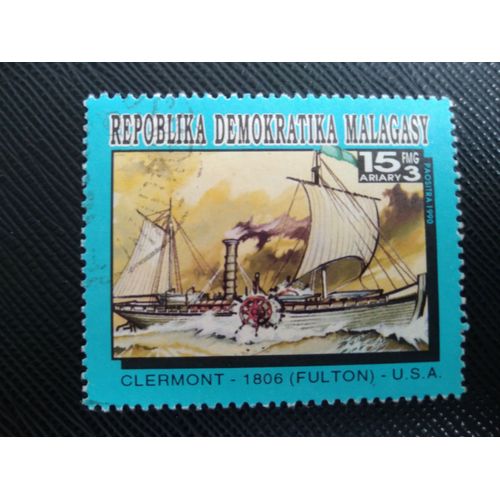 Timbre Madagascar Y T 1165 Clermont, États-Unis, 1806 1993 (050409 )