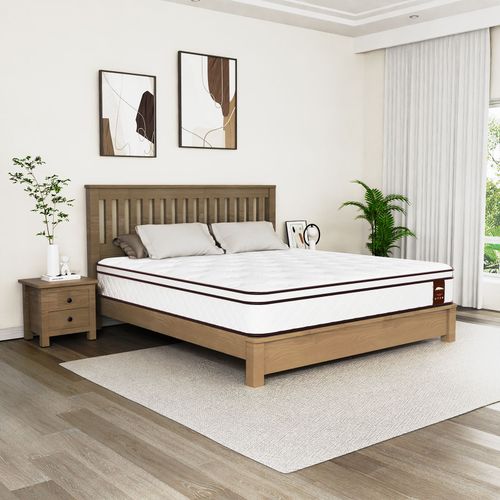 Matelas à Ressort 90x200x24 cm, Ressorts ensachés, Mousse mémoire