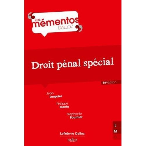 Droit Pénal Spécial