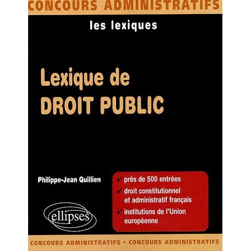 Lexique De Droit Public
