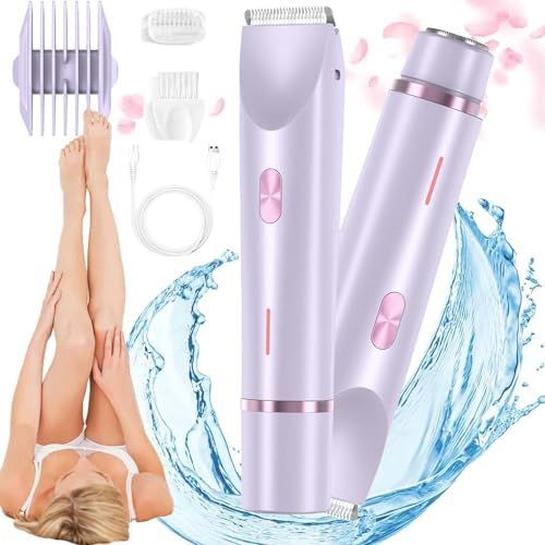 Tondeuse bikini Dermavel 2.0, 2025, nouveau rasoir bikini Dermave pour femme, rasoir électrique 2 en 1 pour femme, tondeuse bikini portable avec tête amovible
