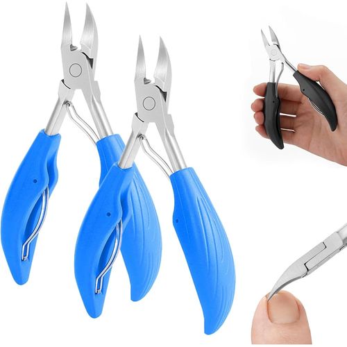 Coupe-Ongles Incliné Anti-Éclaboussures, Coupe-Ongles Incarnés Amélioré (2025) Pour Ongles Épais, Coupe-Ongles Courbé Et Incliné Pour Hommes, Femmes Et Personnes Âgées (Rouge 
