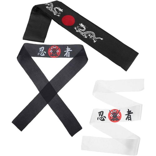 Bandeau de guerrier ninja karaté, bandeau soleil, bandana de chef sushi, costume japonais, chapeau de samouraï, bandeaux de karaté