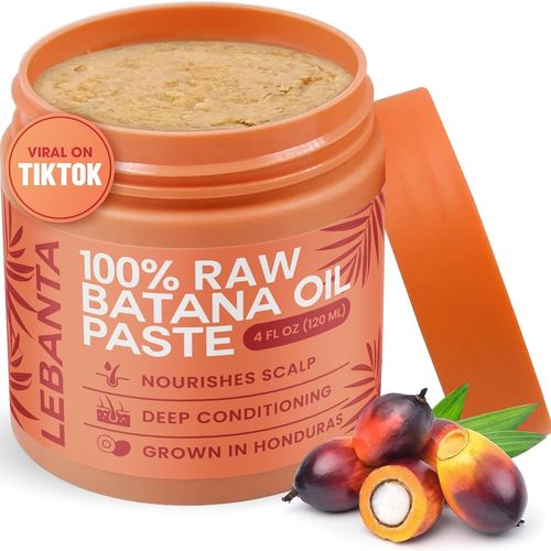 Huile De Batana Brute Pour La Croissance Des Cheveux - 100 % Pure Et Biologique - 113 G - Batana Du Honduras Pour Des Cheveux Épais Et Forts - Masque Cosmétique Pour Cuir Chevelu Pressé À Froid Non Ra