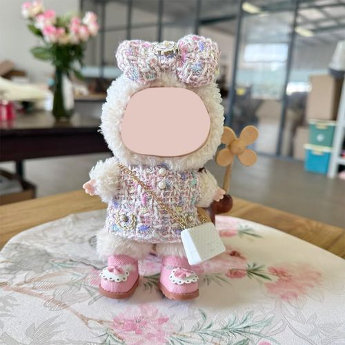 Vêtements Labubu ¿ Ensemble De Luxe Pour Poupées Labubu De 17 Cm + Chaussures + Sac + Serre-Tête, Vêtements Labubu Pour Poupée ¿ Adorable Tenue Pour Poupée De 17 Cm, Accessoires Labubu Pour Poupée