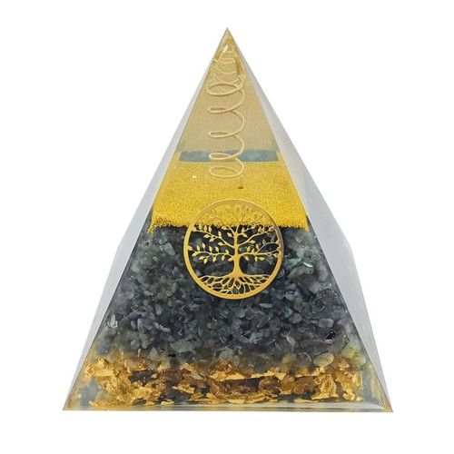 Pyramide Orgonite Labradorite Arbre De Vie
