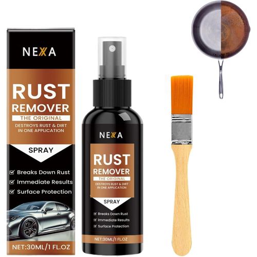 Spray antirouille Nexa, décapant pour métal, détachant multi-usages, formule sans ponçage avec revêtement protecteur, sans danger pour les roues, les bateaux