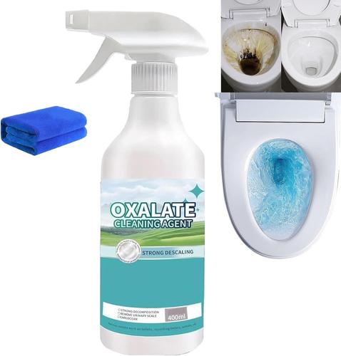 Nettoyant WC multi-usages à l'acide oxalique haute concentration, nettoyant WC à l'acide oxalique très efficace, détachant pour sol, salle de bain, carrelage, comptoir (1