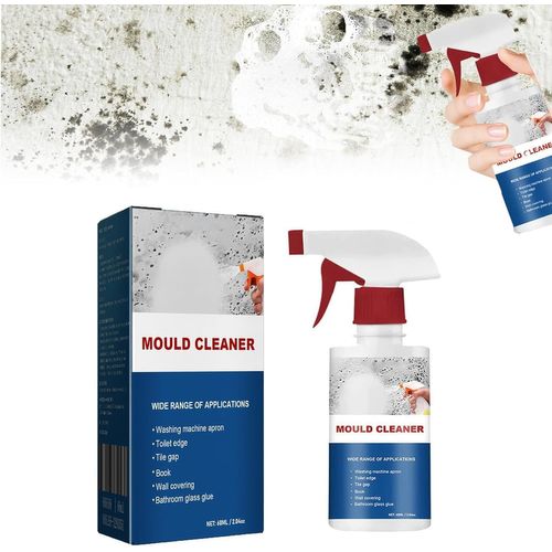Spray nettoyant anti-moisissures, nettoyant anti-moisissures, détachant moussant, nettoyant multi-usages puissant, nettoyant en spray pour la maison, la cuisine, la salle de bain et les murs (1