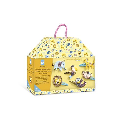 Coffret Créatif 6 Barrettes À Créer Exotic Animals - Janod