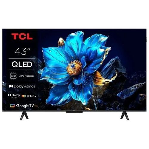 TCL 43P7K 43" (109 cm) QLED TV, 4K Ultra HD, Smart TV, Wifi, Métallique