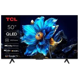 TCL 50P7K 50" (127 cm) QLED TV, 4K Ultra HD, Smart TV, Wifi, Métallique