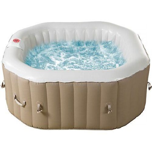 Spa octogonal gonflable en PVC ""Los Angeles"" - 4 places - Beige