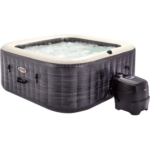 Intex Pure Spa Bulles Ardoise 6 Places 28452EX Gris Ardoise 1,96 x 1,96 x 0,71 m