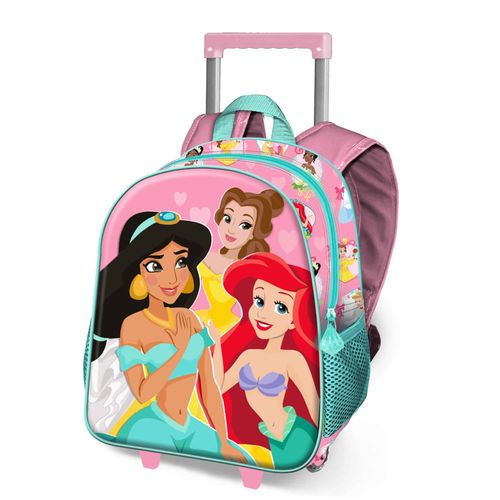 Sac à dos 3D à Roulettes Petit - Disney Princesses Disney Charm - Rose - Taille Unique