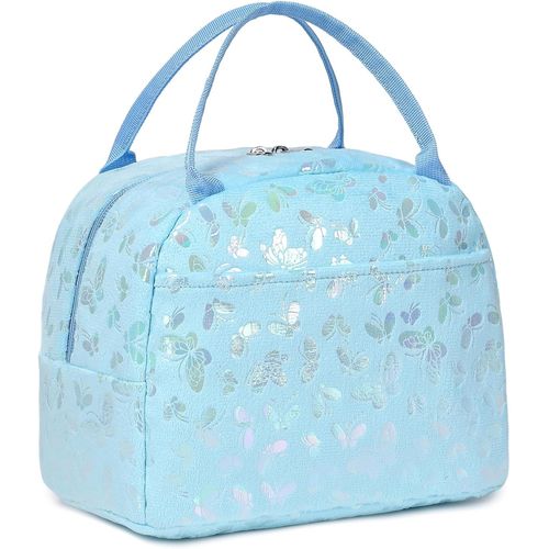 SHILIU-Peluche Sac Isotherme Enfant Fille Sacs-repas Femmes Sac de Pique-nique Sac à Goûter Fille Sac de Lunch avec Fermeture Éclai[