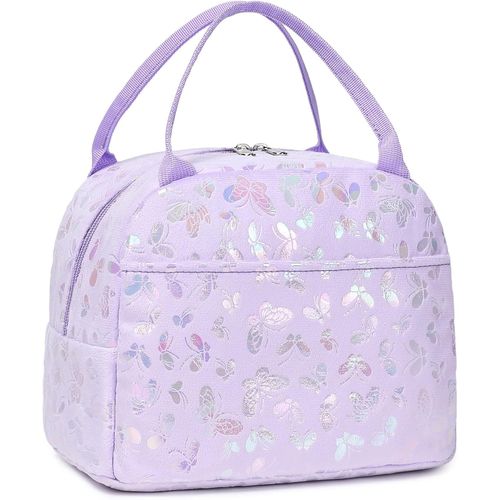 SHILIU-Peluche Sac Isotherme Enfant Fille Sacs-repas Femmes Sac de Pique-nique Sac à Goûter Fille Sac de Lunch avec Fermeture Éclai[