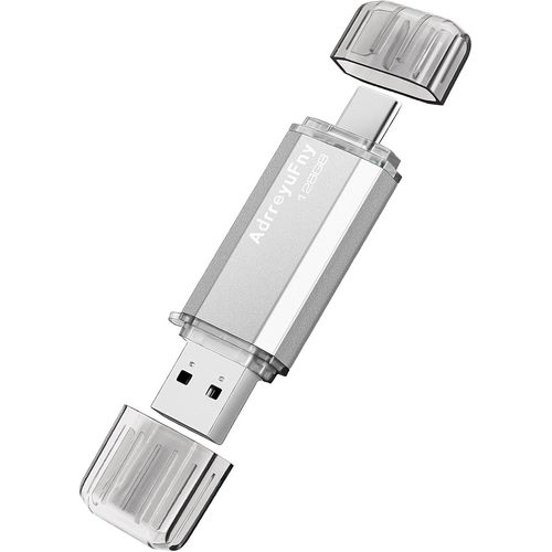SHILIU-Clé USB C 128 GO, Clef USB 2.0 OTG Type C 2 en 1 Cles USB Pen Drive Portable Mémoire Stick USB Flash Drive pour Smartphones/[