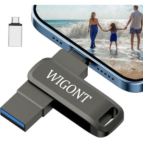 SHILIU-Cle USB pour iphone 128 Go, Clé USB pour iphone Stockage Externe pour Sauvegarder Plus de Photos et Vidéos, Clé USB Adaptée [
