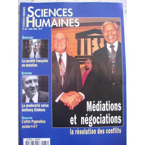Sciences Humaines N° 84, Médiations Et Négociations