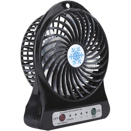 SHILIU-Mini Ventilateur de Table, Ventilateur de Sièges D'auto pour Lit de Bébé Réglable à 3 Vitesses, Petit Ventilateur à Batterie[