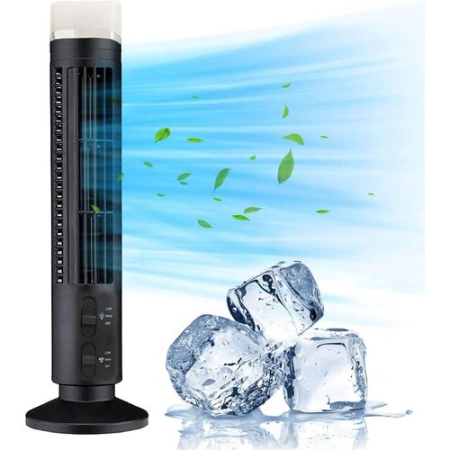 SHILIU-Ventilateur Tour sans Pales, Ventilateur de Bureau Silencieux à Oscillation à 90 Degrés, Facile à Nettoyer et Compact avec P[