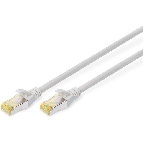 SHILIU-Câble LAN Cat 6A - 7m - RJ45 Câble réseau - S/FTP blindé - Compatible Cat-6 & Cat-7 - Gris[2265]