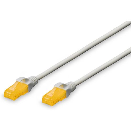SHILIU-Câble LAN Cat 6A - 10m - RJ45 Câble réseau - U/UTP Non blindé - Compatible Cat-6 & Cat-7 - Gris[2258]