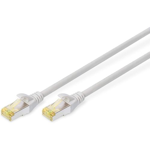 SHILIU-Câble LAN Cat 6A - 5m - RJ45 Câble réseau - S/FTP Blindé - Compatible Cat-6 & Cat-7 - Gris[2228]
